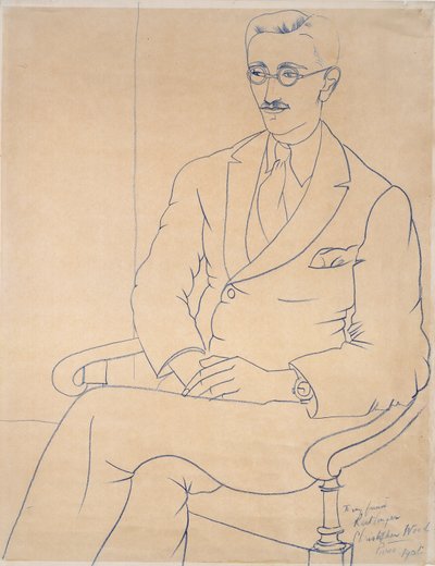 Portret van Gerald Reitlinger door Christopher Wood