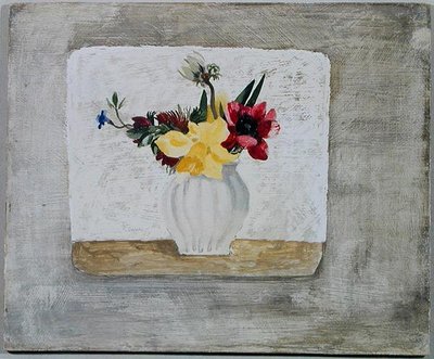Lentebloemen in een Witte Pot, ca. 1930 door Christopher Wood
