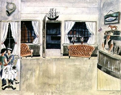 De Bar van de Ship Inn, St. Ives door Christopher Wood