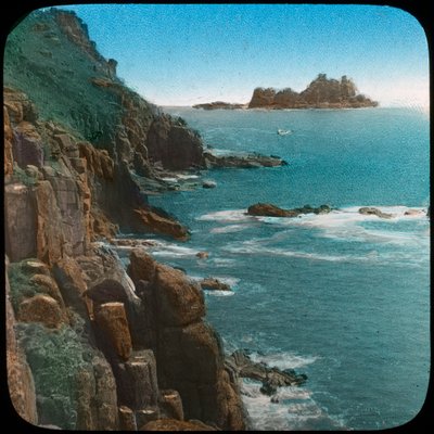 Lands End, Cornwall, eind 19e of begin 20e eeuw door Church Army Lantern Department