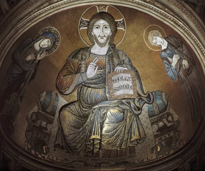Christus in Majesteit. Mozaïek door Cimabue