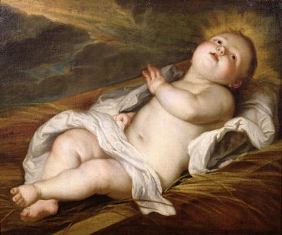 Kind Jezus door Circle of Anthony van Dyck