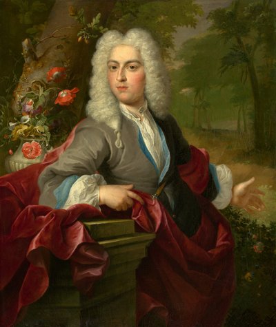 Portret van een man, ca. 1720 door Circle of Arnold Boonen