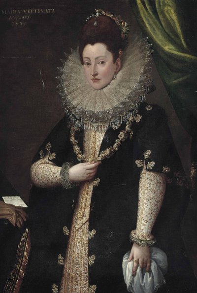 Cirkel van Frans Pourbus II Maria Vertemata door Circle of Frans Pourbus the Younger