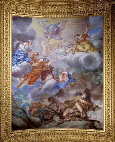 Allegorie van Saturnus die de pracht van de Medici-familie prijst door Ciro Ferri