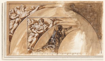 Ontwerp voor Spandrel Decoratie door Ciro Ferri