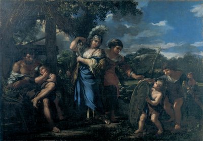 Erminia onder de herders door Ciro Ferri