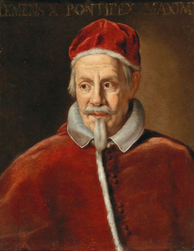 Portret van Paus Clemens X 1590-1676, Begin 1670s door Ciro Ferri