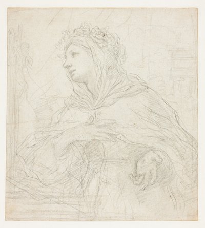 Studie van Santa Rosalia van Palermo door Ciro Ferri