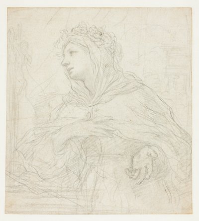 Studie van Santa Rosalia van Palermo door Ciro Ferri