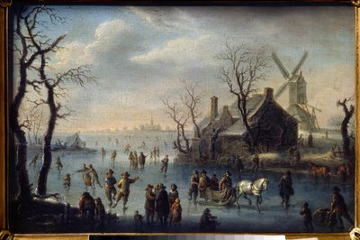 Schaatsers door Claes  Molenaer