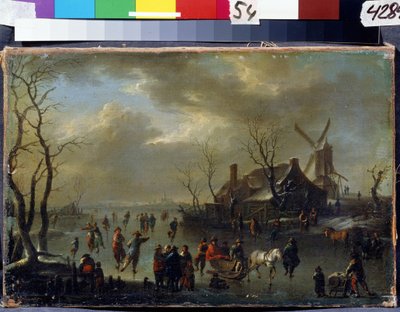 Winterlandschap door Claes  Molenaer