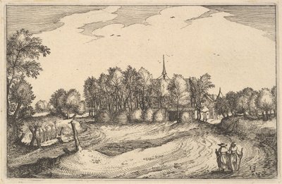 Een Klooster, blad 13 uit Regiunculae et Villae Aliquot Ducatus Brabantiae door Claes Jansz Visscher