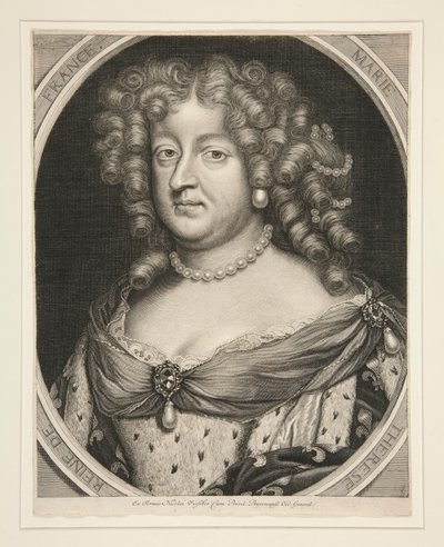 Marie Therese, koningin van Frankrijk door Claes Jansz. Visscher