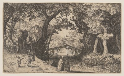 De doop van de kamerling door Claes Jansz. Visscher