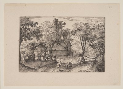 De weg naar Heemstede, van vergezichten in de omgeving van Haarlem (Plaisante Plaetsen) door Claes Jansz. Visscher