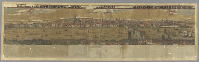 Uitzicht op de rivier de Theems, met London Bridge, 