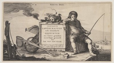 Titelpagina, uit Landschappen (Playsante Lantschappen) door Claes Jansz. Visscher II