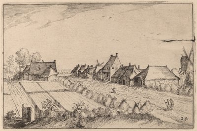 Velden en een Weg door Claes Jansz Visscher after Johannes van Doetechum, the Elder after Lucas