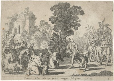 Verzoening van Jakob en Esau door Claes Moeyaert