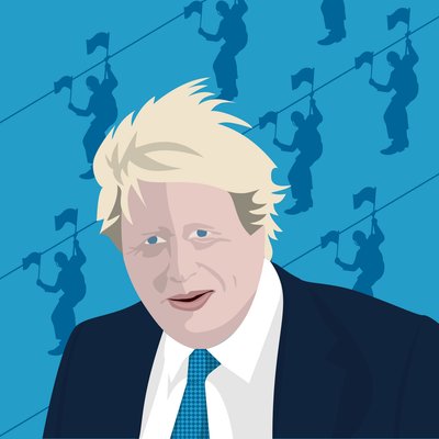 Boris Johnson en de tokkelbaan door Claire Huntley