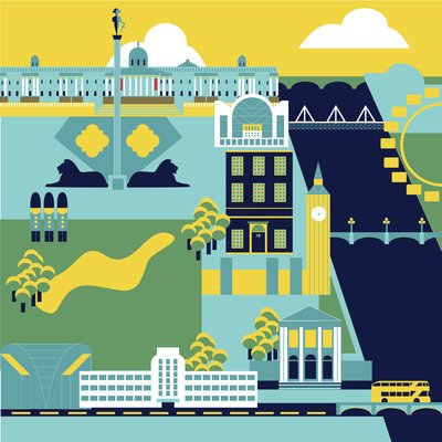 Charing Cross naar Victoria door Claire Huntley