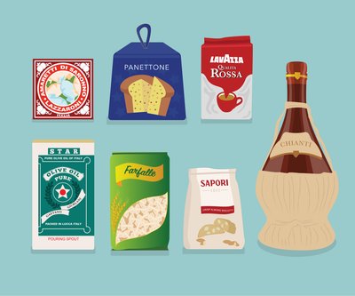 Italiaanse Delicatessen door Claire Huntley