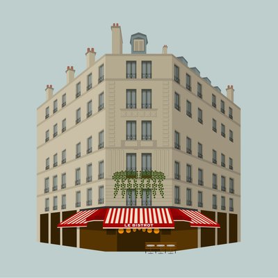 Le Bistrot door Claire Huntley