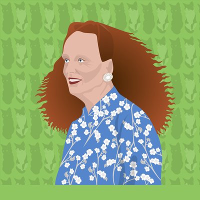Portret van Grace Coddington, Creatief Directeur van US Vogue door Claire Huntley
