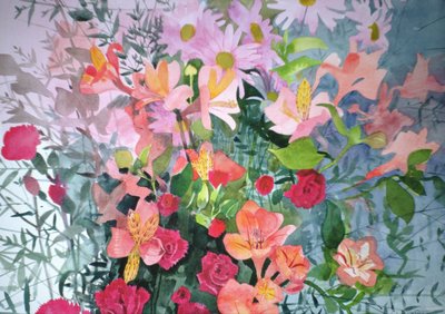 Een Roze Boeket door Claire Spencer