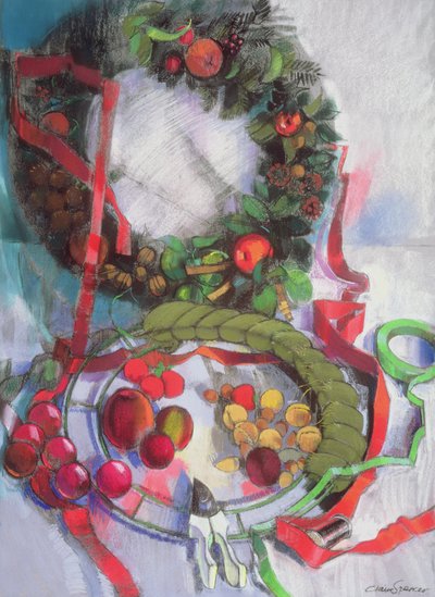 Het Maken van Kerstkransen door Claire Spencer