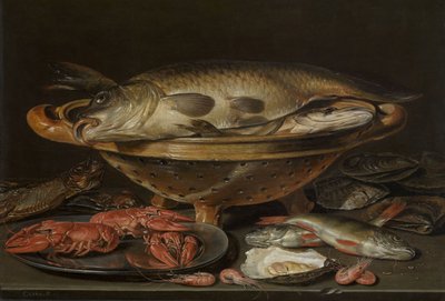Stilleven met Vis, ca. 1612-1621 door Charlotte Evans