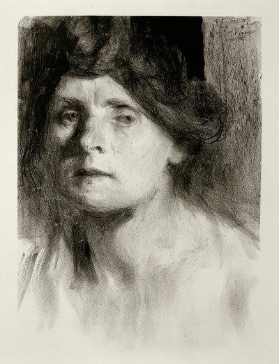 Zelfportret door Clara Siewert
