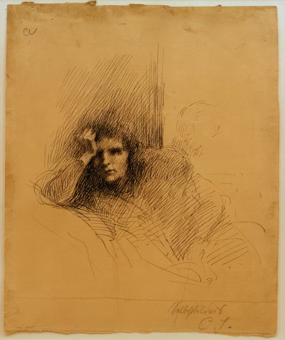 Zelfportret door Clara Siewert
