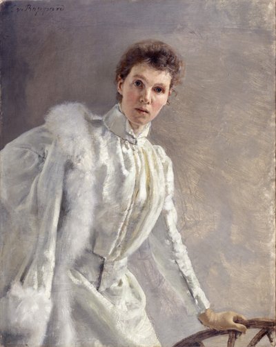 Zelfportret, 1894 door Clara von Rappard