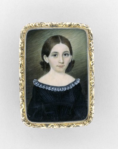 Portret van een Meisje, c.1845 door Clarissa Peters