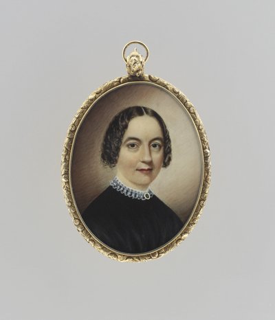 Portret van een vrouw, c.1845 door Clarissa Peters
