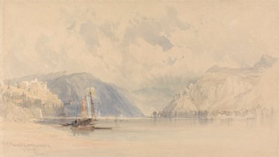 Kastelen van Rheinfels en Thurnberg aan de Rijn door Clarkson Stanfield