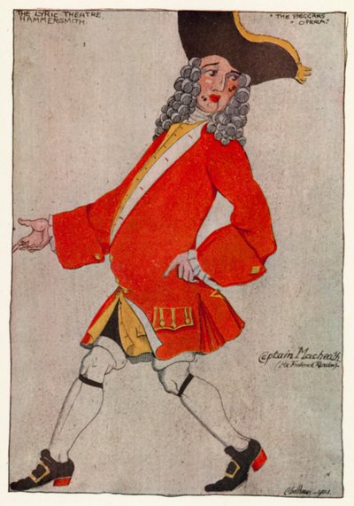 De bedelaarsopera, Kapitein Macheath door Claud Lovat Fraser