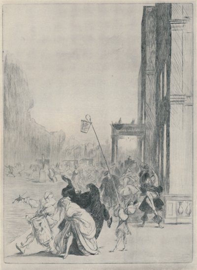 Na het gemaskerd bal, 1920 door Claude Allin Shepperson