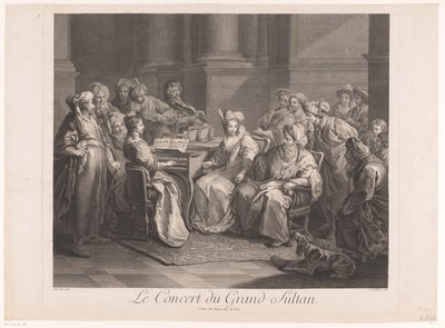 Concert voor de sultan door Claude Antoine Littret de Montigny