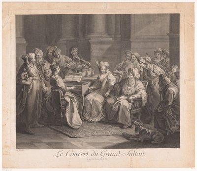 Concert voor de sultan door Claude Antoine Littret de Montigny