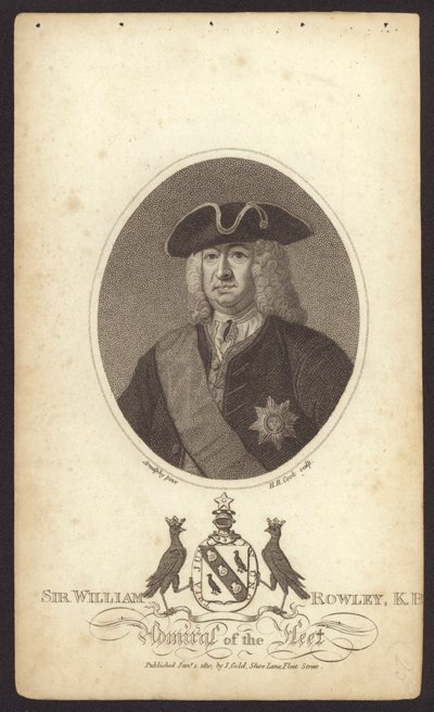 Sir William Rowley, Britse admiraal door Claude Arnulphy