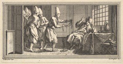 Touw Brengen naar de Gevangene door Claude Augustin Duflos