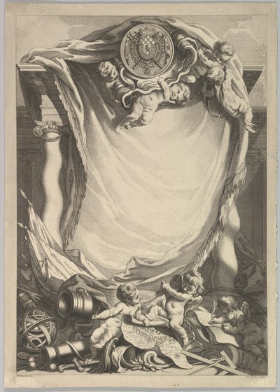 Lijst voor een toewijdingsplaat door Claude Augustin Duflos