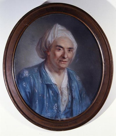 Portret van Denis Diderot (1713-84) ca.1763 door Claude Bornet
