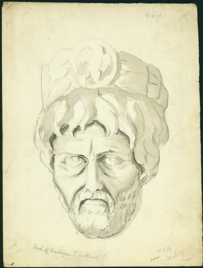 Hoofd van een Man, 1874 door Claude Conder