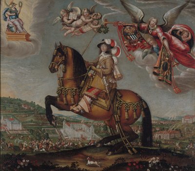 Ruiterportret van Alberte-Barbe d