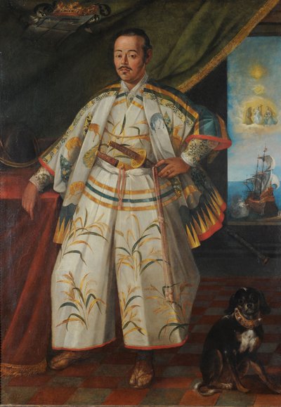 Portret van Hasekura Rokuemon Tsunenaga door Claude Deruet