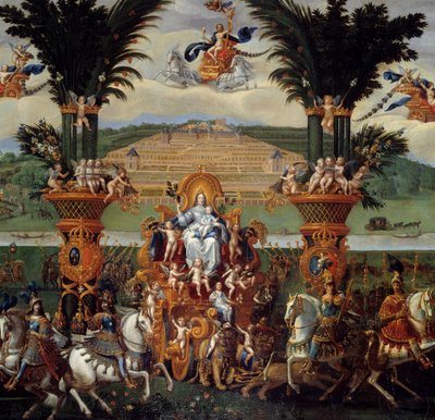 De vier elementen. De aarde (detail) door Claude Deruet